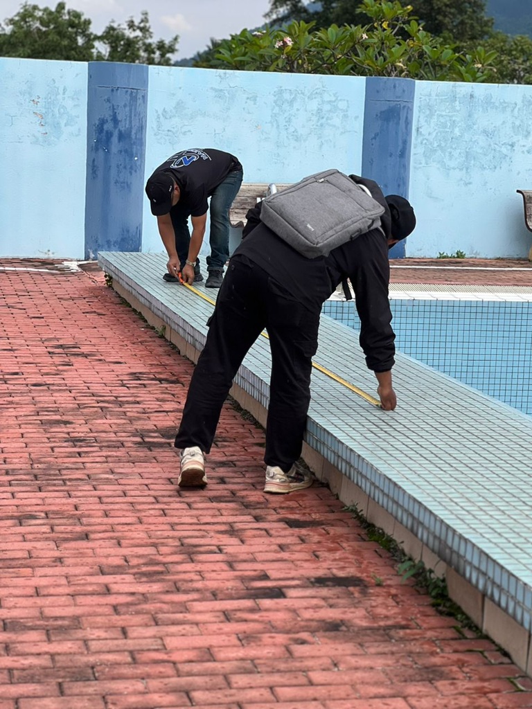 Renovation dan pemeriksaan kolam renang